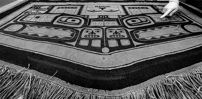 SHI welcome home ceremony for historic Chilkat robe